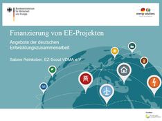 Finanzierung von EE-Projekten - Angebote der deutschen Entwicklungszusammenarbeit