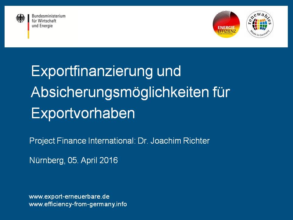 Exportfinanzierung und Absicherungsmöglichkeiten für Exportvorhaben