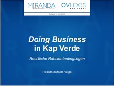 Doing Business in Kap Verde -Rechtliche Rahmenbedingungen