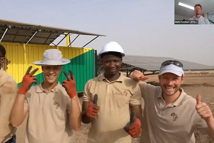 Solarprojekt im Senegal - Screenshot aus der Veranstaltung