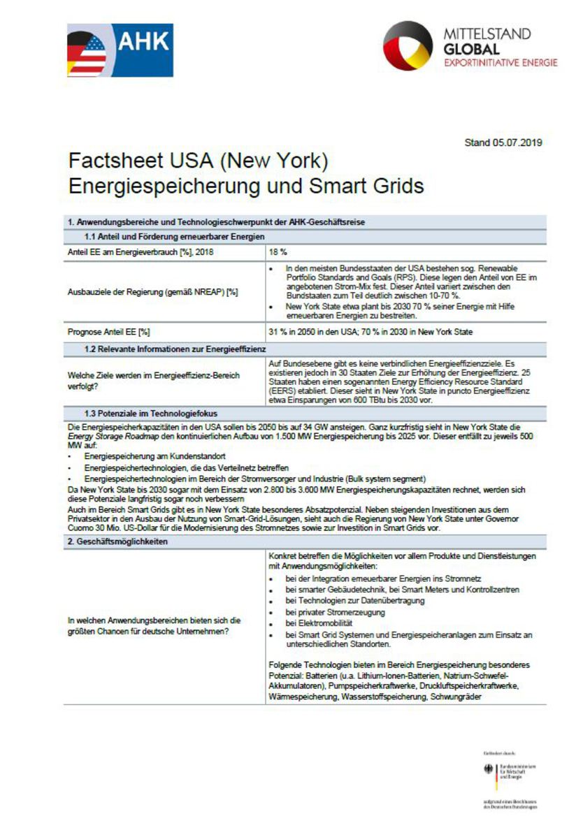 Factsheet USA