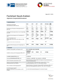 Factsheet Saudi-Arabien