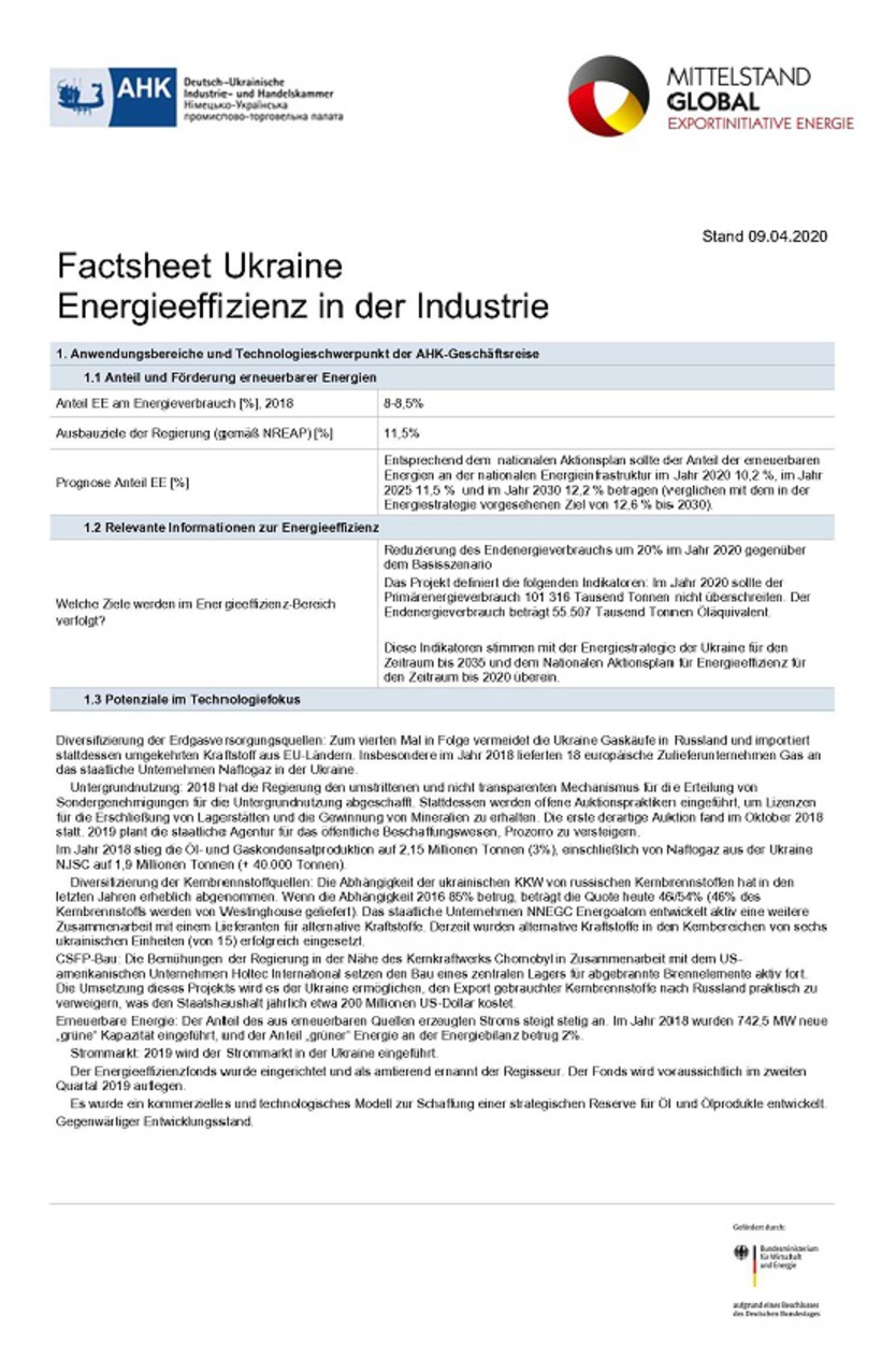 Factsheet Ukraine Technologie 2020