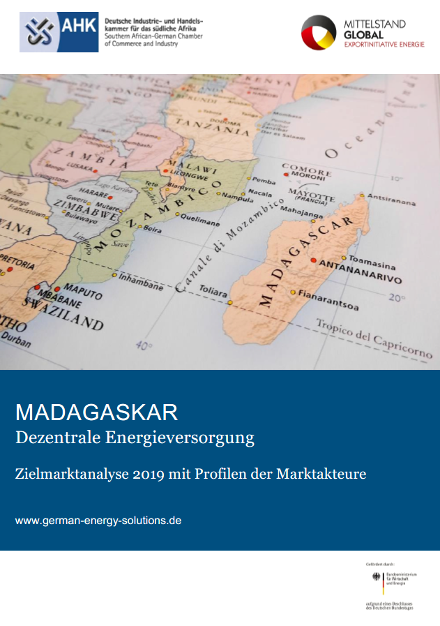 Deckblatt der Studie "Madagaskar Dezentrale Energieversorgung"