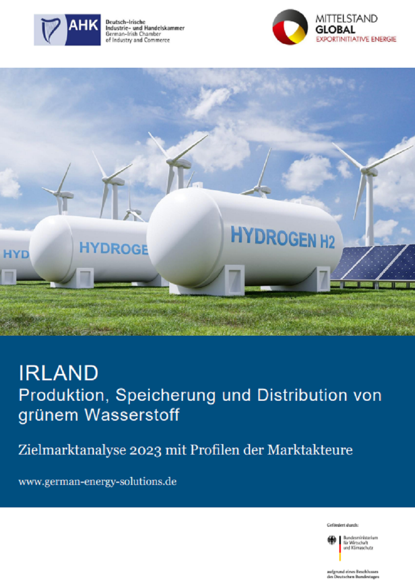 Irland: Produktion, Speicherung und Distribution von grünem Wasserstoff