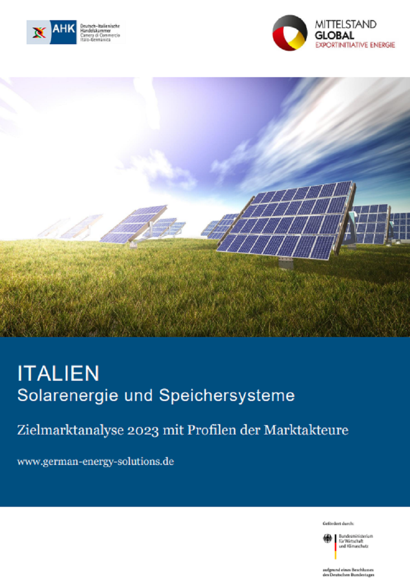 Solarenergie und Speichersysteme in Italien