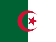 Nationalflagge Algerien