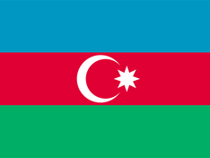 Nationalflagge Aserbaidschan