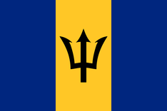 Nationalflagge Barbados