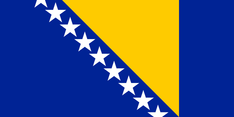 Nationalflagge Bosnien & Herzegowina
