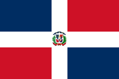 Nationalflagge Dominikanische Republik