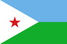 Nationalflagge Dschibuti