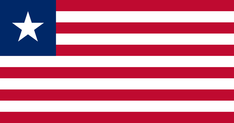 Nationalflagge Liberia