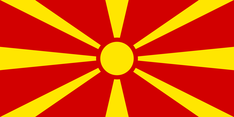 Nationalflagge Mazedonien