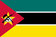 Nationalflagge Mosambik