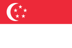 Nationalflagge Singapur