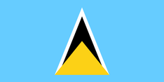 Nationalflagge St. Lucia