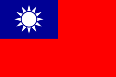 Nationalflagge Taiwan