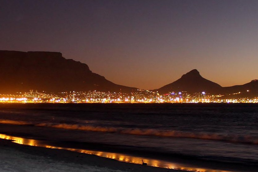 Kapstadt bei Nacht, Südafrika