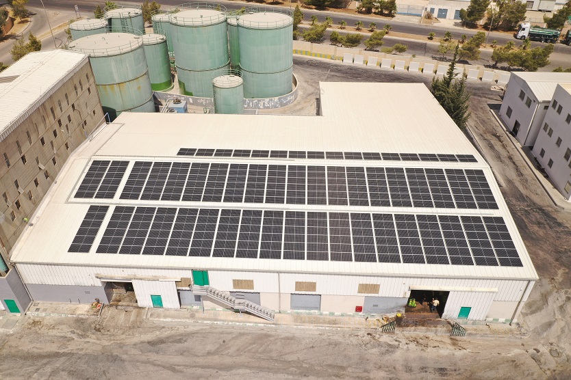 119,7 kWp PV-Anlage für Aqaba Vegetable Oils Co.