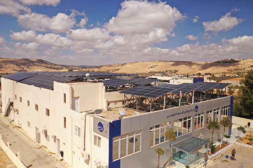 Aufdach-Solarprojekt für Jordan River Pharmaceutical Industries