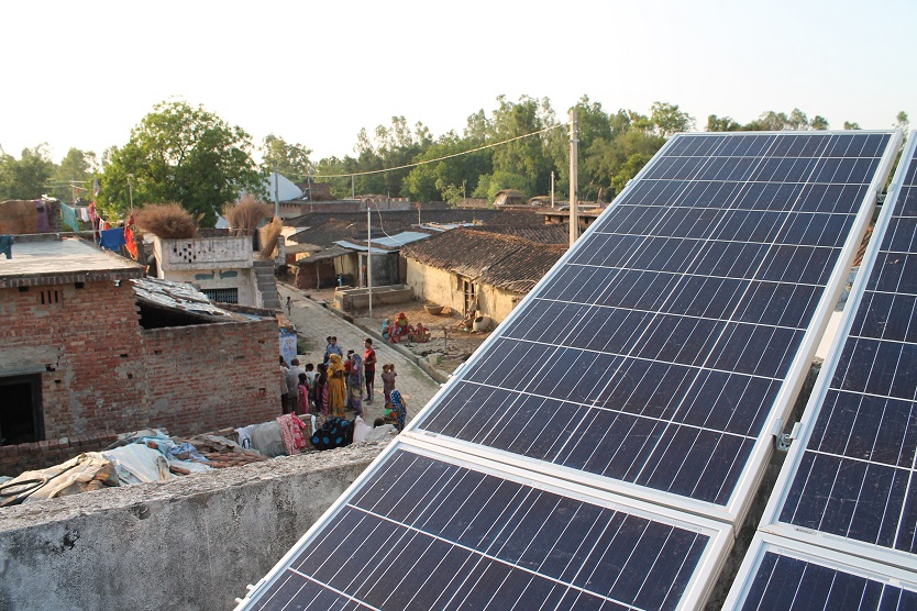 RES-Projekt im Dorf Sarvantara, Indien