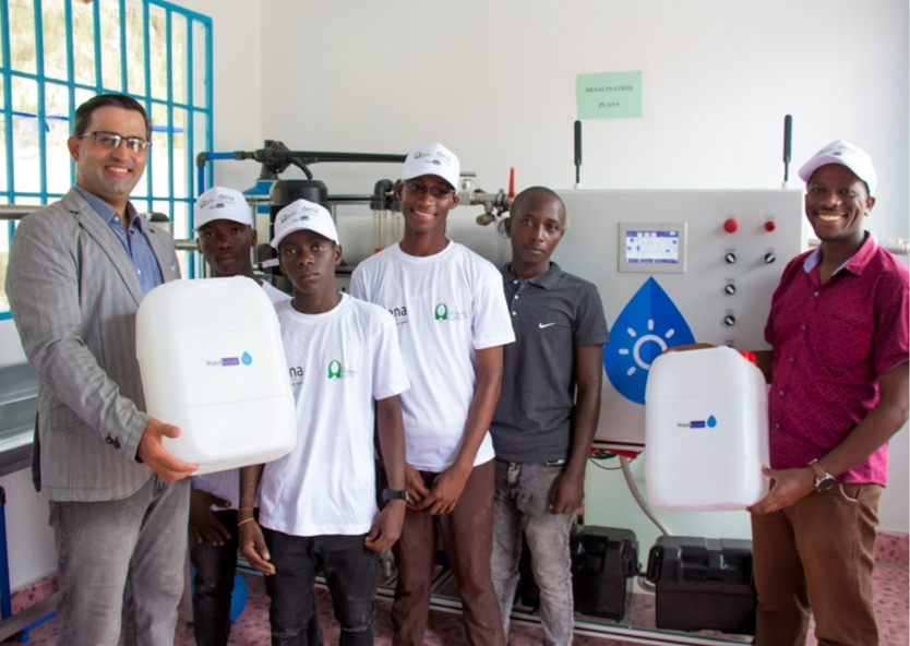 Trinkwasseraufbereitungsanlage in der Nungwi Schule