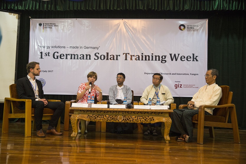 Impression von der German Solar Training Week (GSTW) in Myanmar