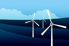 Illustration Windenergie
