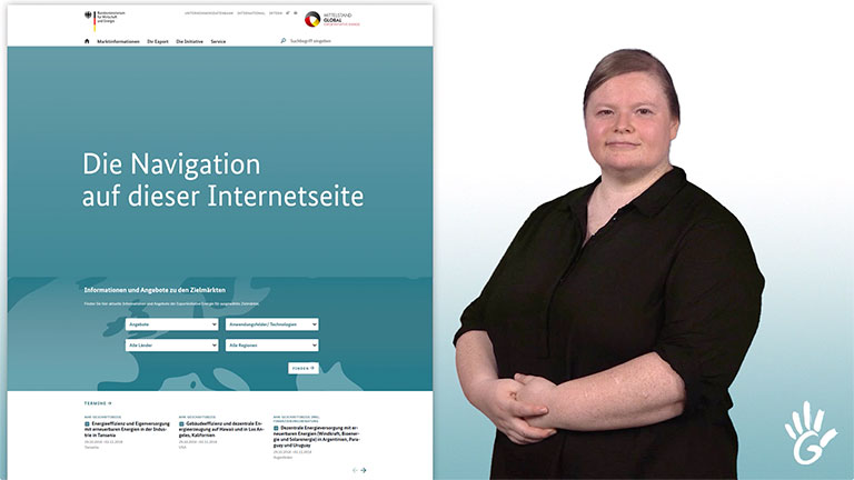 Standbild aus dem Video "Informationen in Deutscher Gebärdensprache"