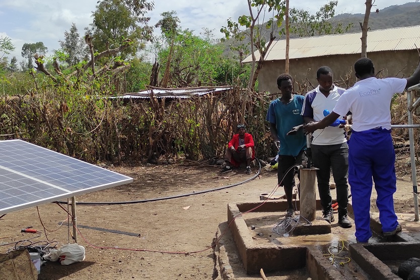 Systems by EcoPhi help a rural community better monitor the PV water pump