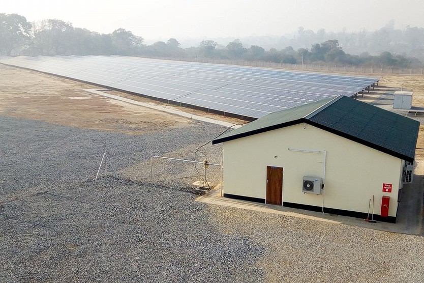 The newly commissioned 1 MW ground-mounted PV-plant of CEC