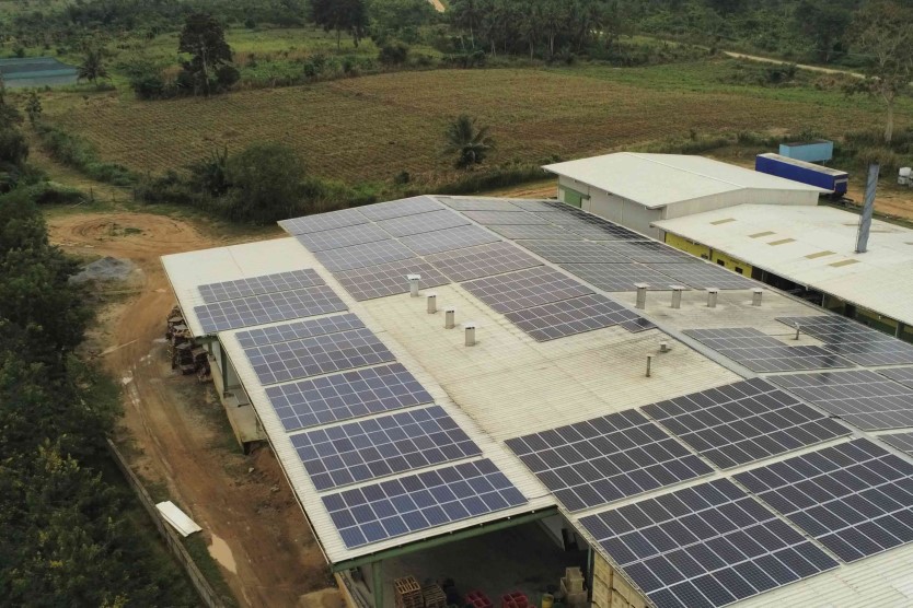 Off-grid PV system at dried and fresh fruits producer in West Akim district Ghana