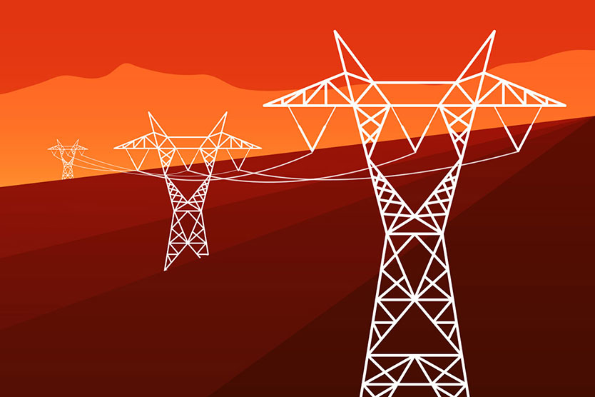 Illustration energy infrastructure