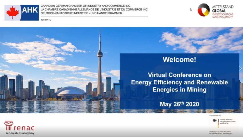 Web Conference on Renewable Energy in Mining